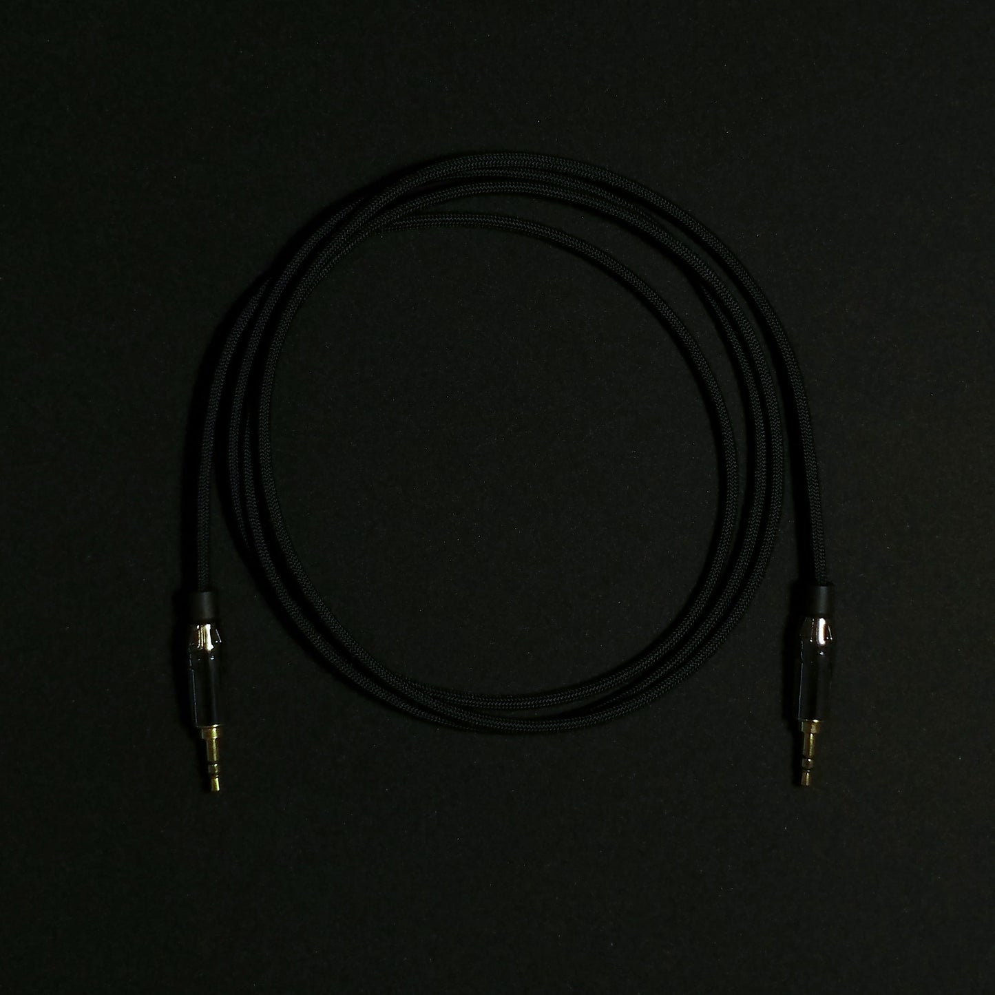 3.5mm - Custom Headphone Cable (Single Ended) - Black - Authentic