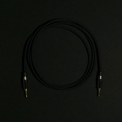 3.5mm - Custom Headphone Cable (Single Ended) - Black - Authentic