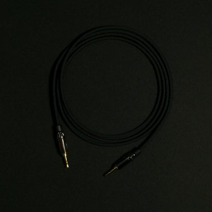 3.5mm - Custom Headphone Cable (Single Ended) - Black - Authentic