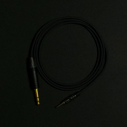 3.5mm - Custom Headphone Cable (Single Ended) - Black - Authentic