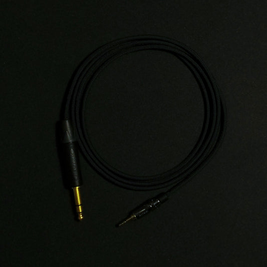 3.5mm - Custom Headphone Cable (Single Ended) - Black - Authentic