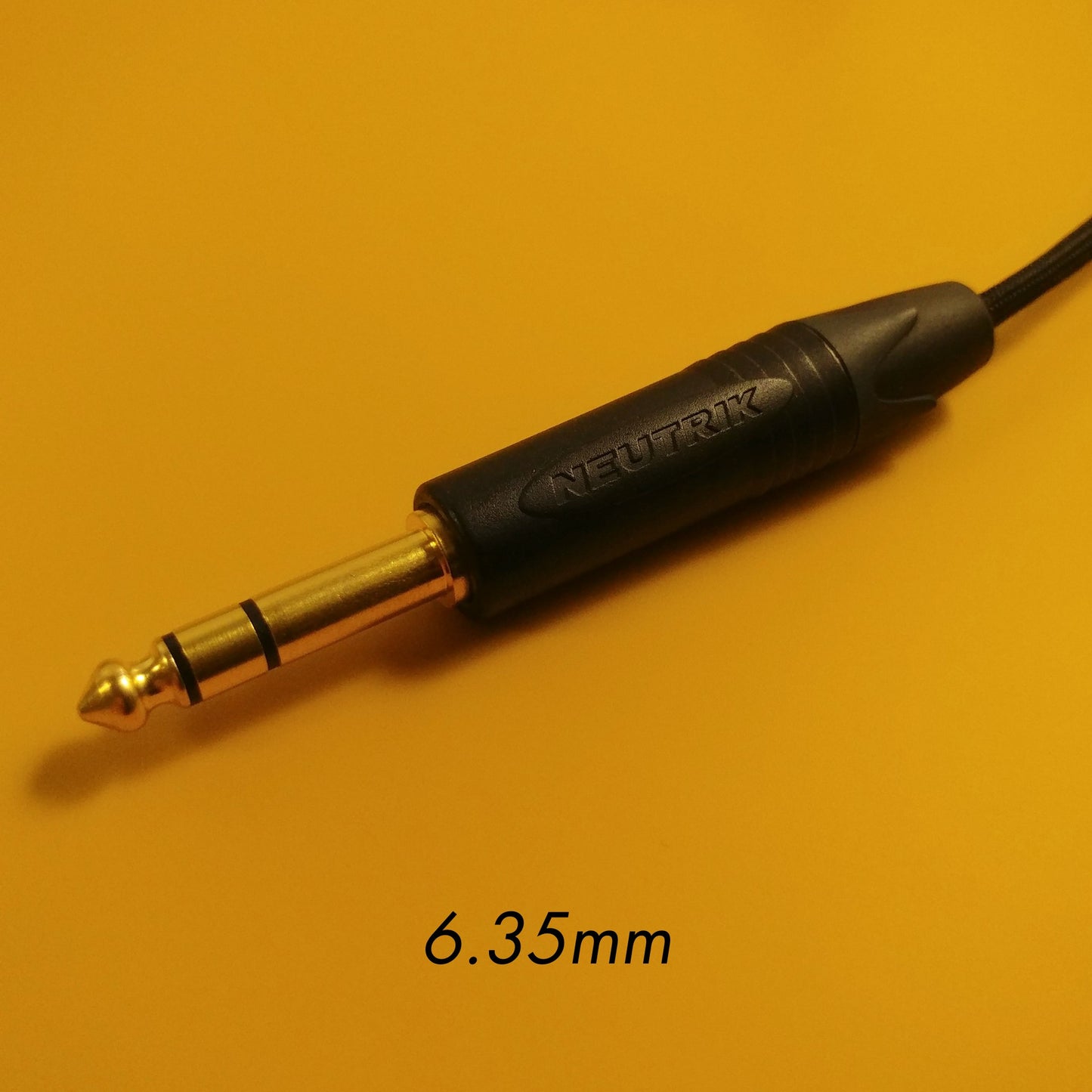 3.5mm - Custom Headphone Cable (Single Ended) - Black - Authentic