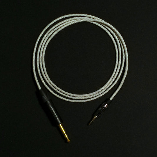 3.5mm - Custom Headphone Cable (Single Ended) - Silver - Authentic