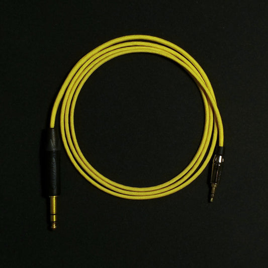 3.5mm - Custom Headphone Cable (Single Ended) - Yellow - Authentic