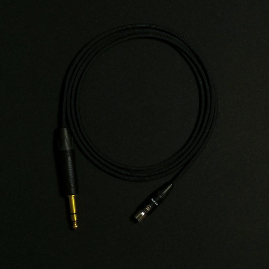 3 Pin Mini XLR - Custom Headphone Cable - Black - Authentic