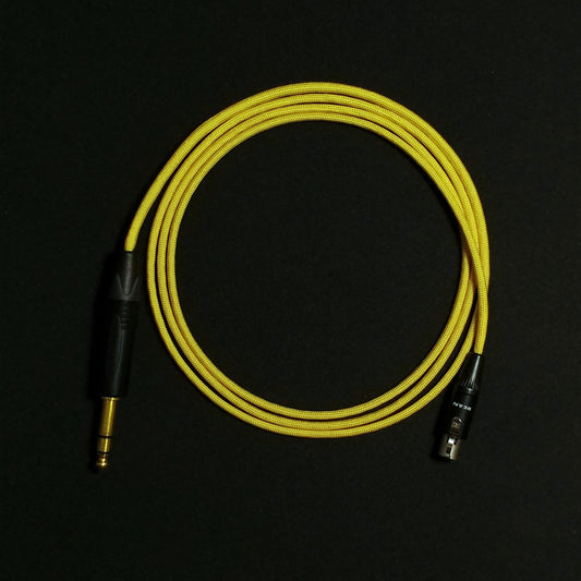 3 Pin Mini XLR - Custom Headphone Cable - Yellow - Authentic