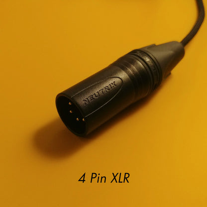 4 Pin Mini XLR - Custom Headphone Cable - Black - Authentic