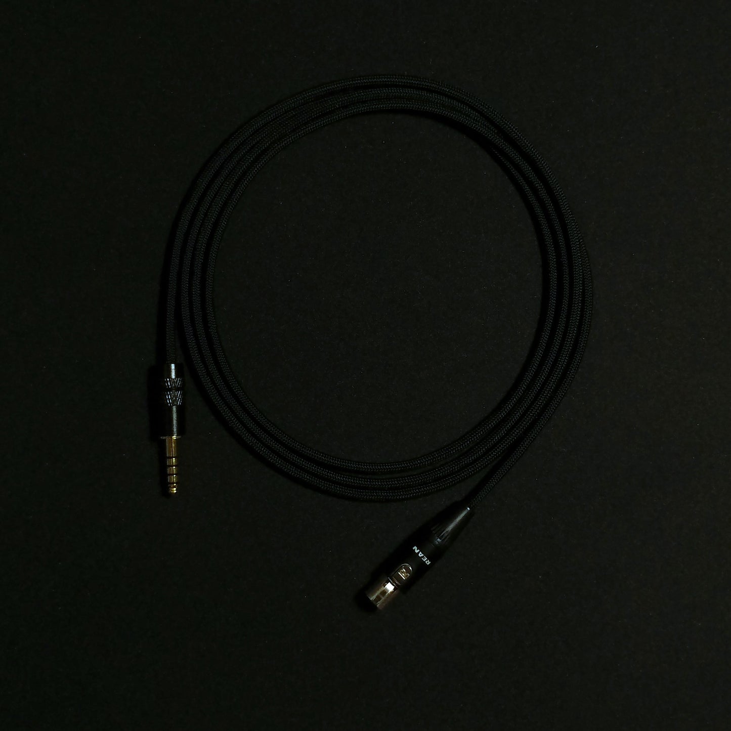 4 Pin Mini XLR - Custom Headphone Cable - Black - Authentic