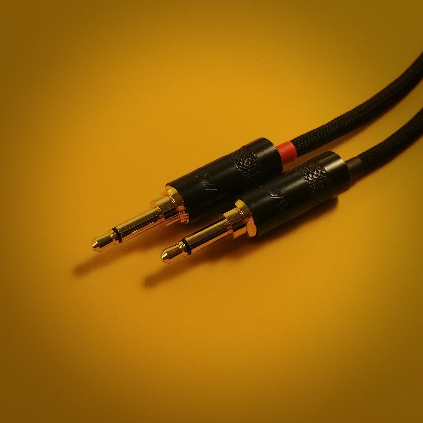 Dual 3.5mm - Custom Headphone Cable - Black - Authentic