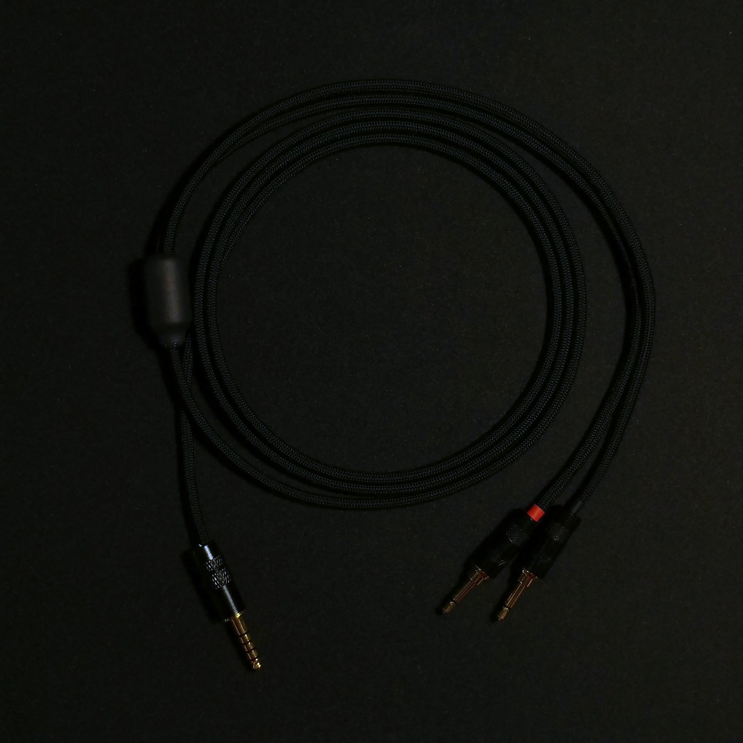 Dual 3.5mm - Custom Headphone Cable - Black - Authentic