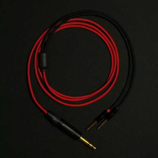 Dual 3.5mm (Extended) - Custom Headphone Cable - Red - Authentic