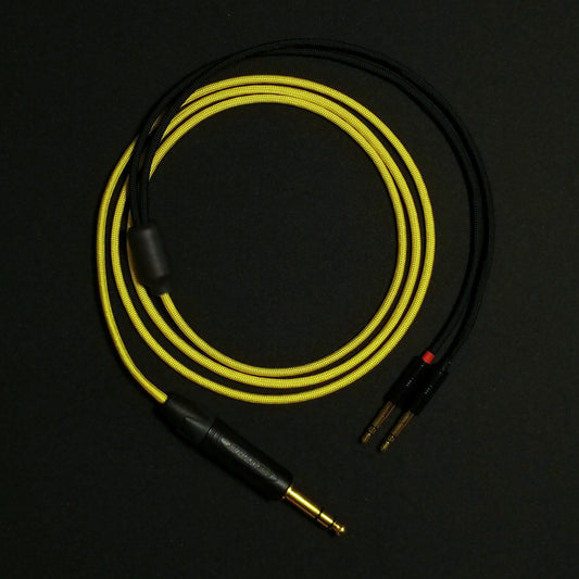 Dual 3.5mm (Extended) - Custom Headphone Cable - Yellow - Authentic