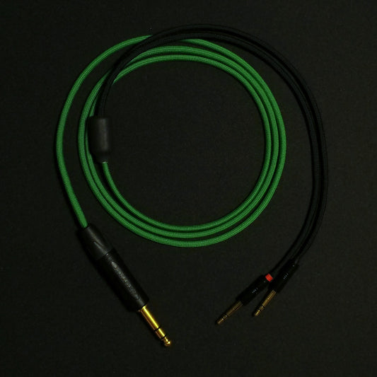 Sennheiser HD 600 Series - Custom Headphone Cable - Green - Authentic